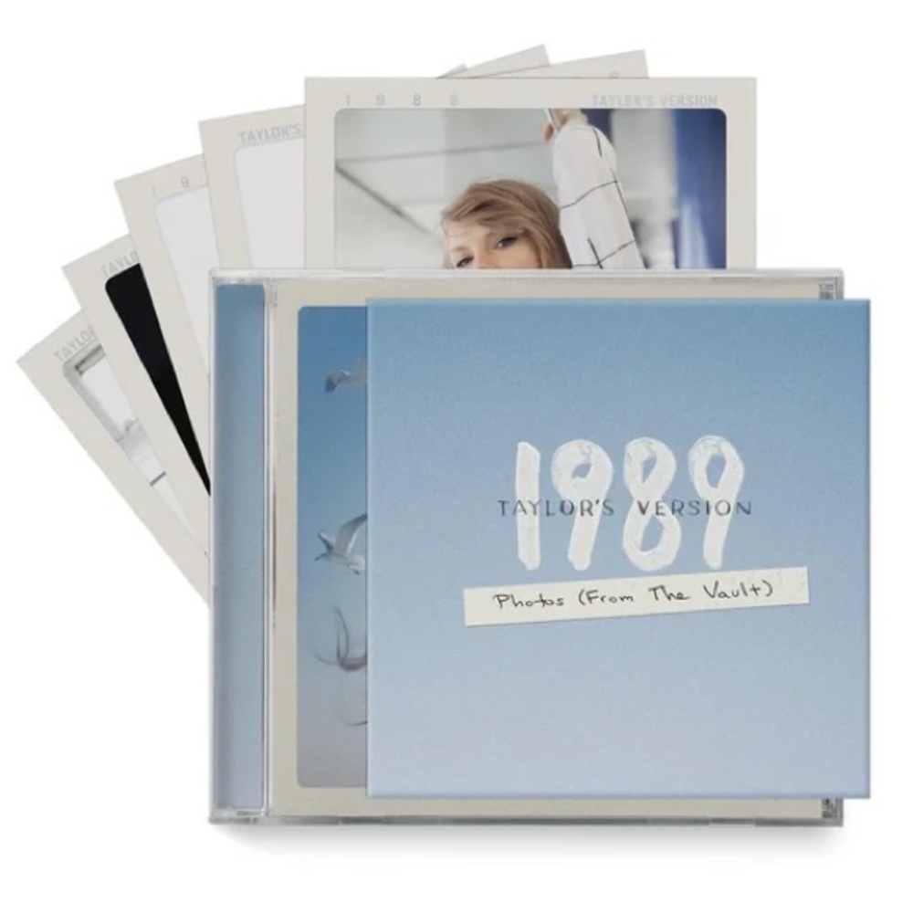 Taylor Swift 1989 Taylor’s Version CD with Polaroids Crystal Blue Skies Edition